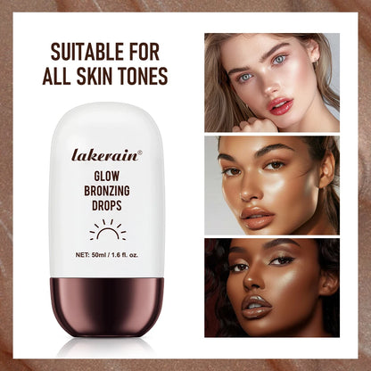 Glow Bronzing Drops Face Peptide Serums Liquid Bronzer Cream Hydrating Makeup For An Everyday Radiant Glow Summer Glow