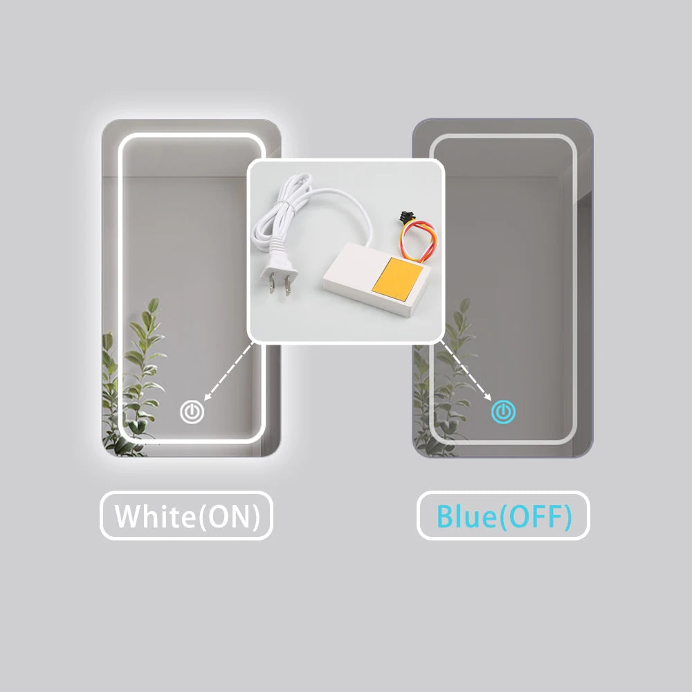 Salon Smart Mirror Light Sensor Switch Set 12V LED Light Bathroom Mirror Touch Switch Dimmer