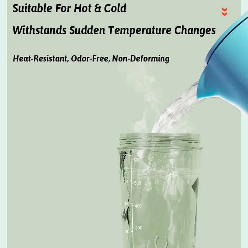 Portable Mixing Cup 600ml Protein Shaker Bottle Fully Automatic Blender Kettle USB Rechargeable Multipurpose for Gym Outdoor