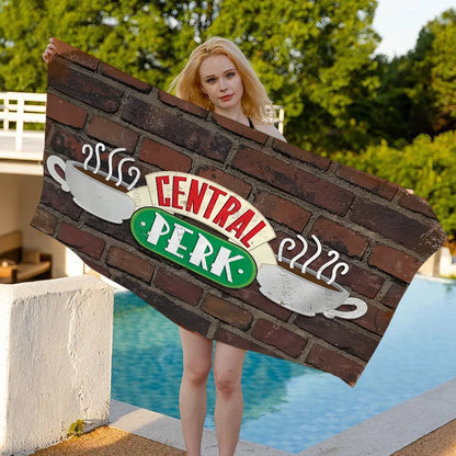 Friends TV Show Beach Towel For Kids Personalized Bath Towel Pool Towel Vacation Gift Picnic Towel Party Gift