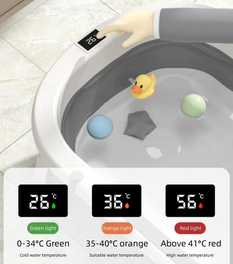 Baby bath tub Warm bath tub Baby foldable toddler sitting and lying Toddler household bathroom items