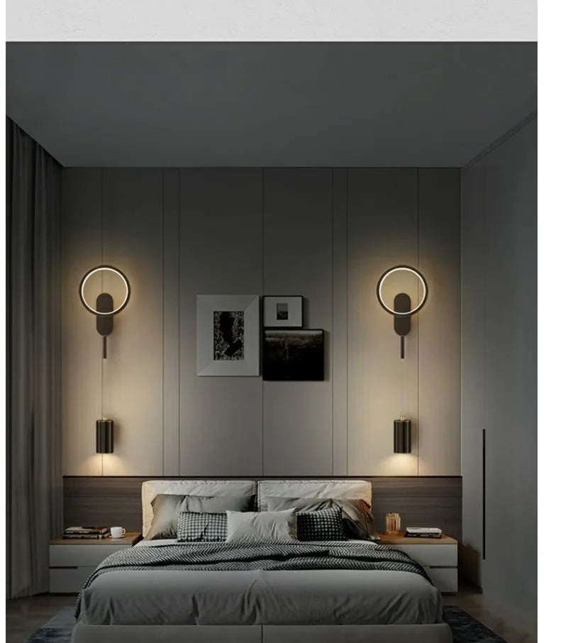 Modern LED Wall Lamp Minimalist Led Light Bedroom Bedside Wall Sconces Living Room Home Indoor Lighting Decorative Lamps
