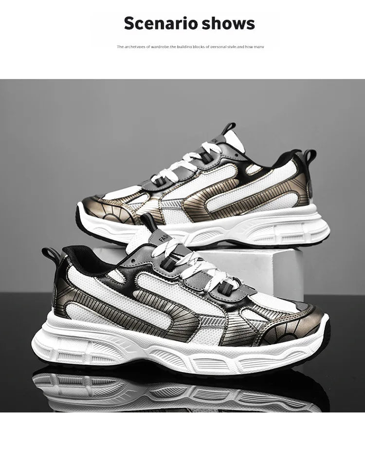 Sneakers Women Trends  Platform Shoes Lightweight Outdoor Sports Shoes Breathable Running Shoes Lace Up Casual