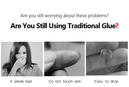 3 IN1 Nail Glue Gel Fast Extension Acrylic False Tips Sticking Decoration Press on Nails Art Tools Functional Gel French DIY 7ml