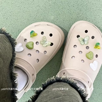 Pink Chain Rhinestone Charms for Crocs Shoe Charm Clogs Decoration Buckle for Crocs Charms Set Accessories Kids Girl Gift