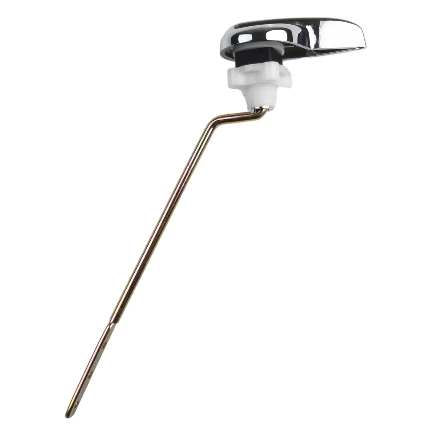 Toilet Tank Flush Lever Chrome Finish Handle Fittings Assembly Replacement Tools Bathroom Toilet Accessories