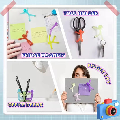 Fridge Magnets Man, Humanoid Magnetic Toys for Fridge Magnetic People Mini Humanoid Colorful Magnetic Toy for Locker Office Home