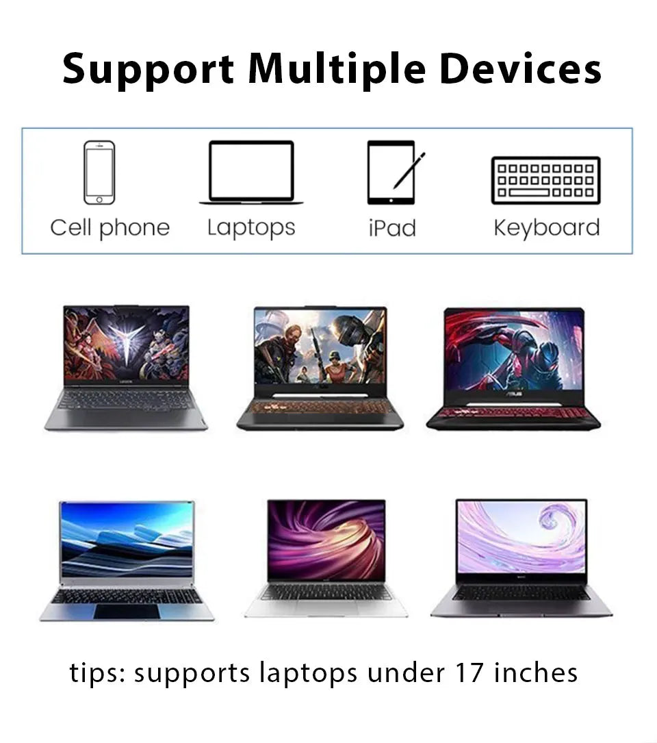 Laptop Stands Bracket 2 Adjustable Angles Foldable Portable Bracket  Computer Keyboard Heat Dissipation Holder Legs Accessories