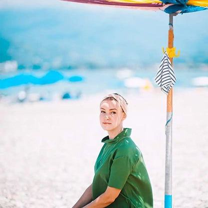 Portable Outdoor Beach Umbrella Hooks Hanger Versatile Space-saving Four-corner Hook Useful Wear-resistant Umbrella Accessories