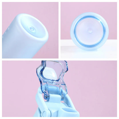 Sports Water Bottle Fitness Water Bottle Portable Outdoor Water Cup Reusable Water Bottle With Flip Top Lid Travel Water Bottle