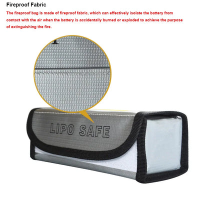 High Quality Fireproof & Waterproof Explosion-proof RC LiPo Battery Safety Bag Safe Guard Charge Sack 90*64*50MM