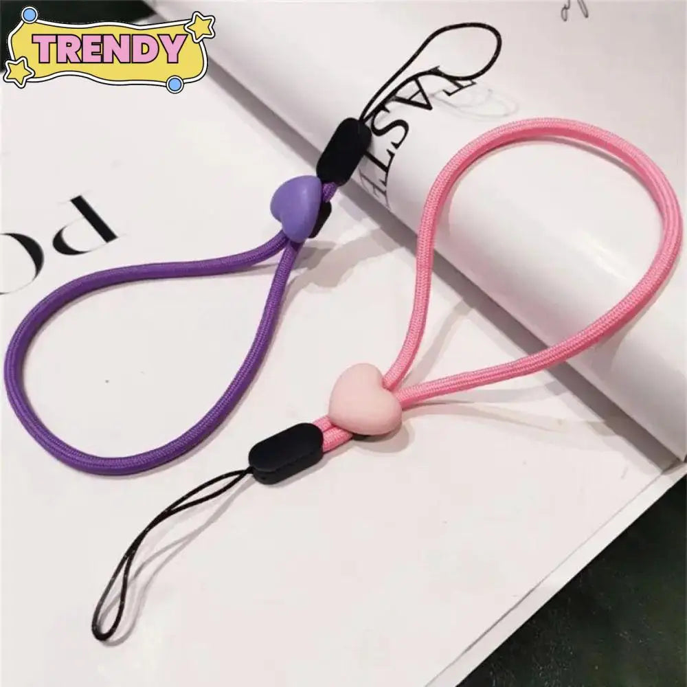 New love Mobile Phone Phone Strap Colorful Adjustable Short Wrist Strap Elastic Mobile Phone Lanyard Phone