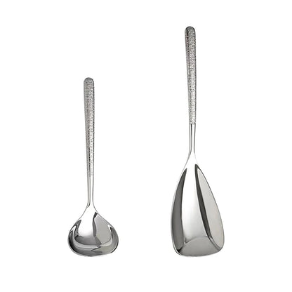 1Pc Stainless Steel Thickening Spoon Creative Long Handle Hotel Hot Pot Spoon Soup Ladle Home Kitchen Essential Tools