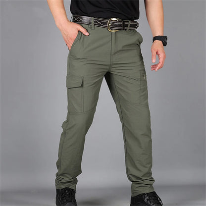 2025 Outdoor Waterproof Tactical Cargo Pants Men Breathable Summer Casual Army Military Long Trousers Male Quick Dry Cargo Pants