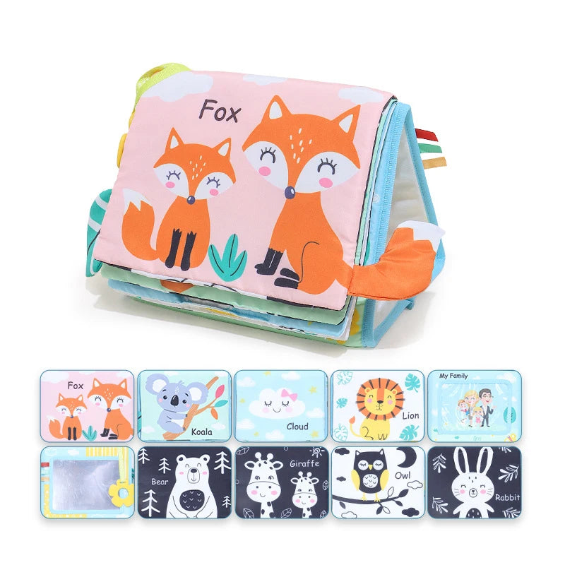 Baby Floor Mirror Sensory Toys Tummy Time for Babies Montessori Development Crawl High Contrast Activity Sensory Toy 0-6 Years