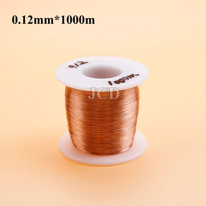 1 roll of copper lacquer wire 0.05mm-0.15mm cable copper wire electromagnetic wire enameled copper winding wire coil copper wire