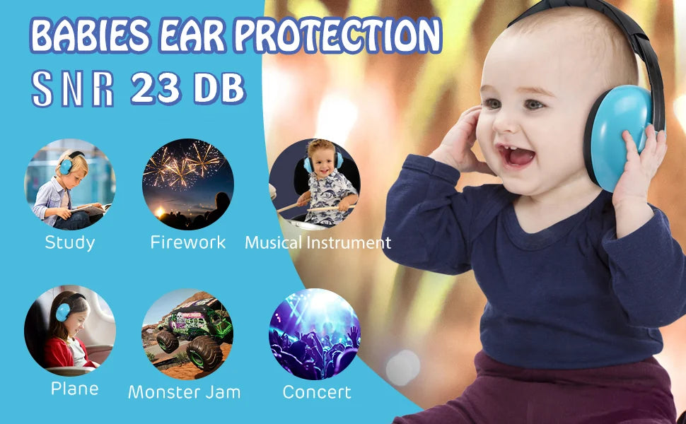 Baby Anti Noise  Headphones Children Sleep Ear Stretcher Baby Ears Protection Children Earmuffs Sleeping Earplugs Child Earmuff