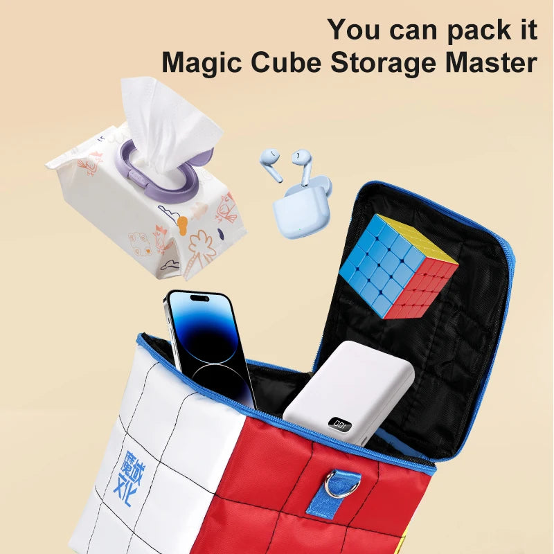 MoYu Multi functional Magic Cube Pack Customized by Magic Friends Walking Magic Cube Bag Durable And Wear-Resistant