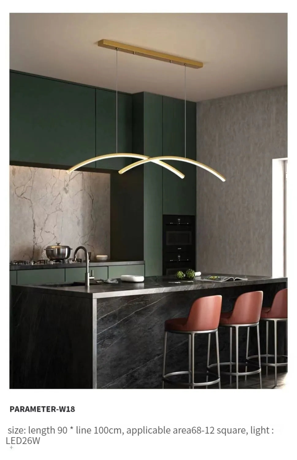 Modern Led Chandelier Light Ceiling Lamp Minimalist Nordic Living Room Dining Room Study Decorative Lamps