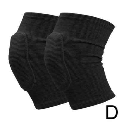 1 Pair Sports Compression Knee Pads Elastic Knee Protector Thickened Sponge Knees Brace Support For Dancing Workout Training