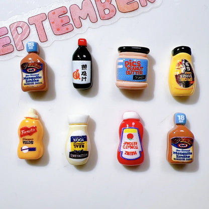 6/8pcs Refrigerator Magnets, Cartoon Food Fridge Magnets, Cute Decorative Magnets Personalized Fridge Magnet Locker Cabinet