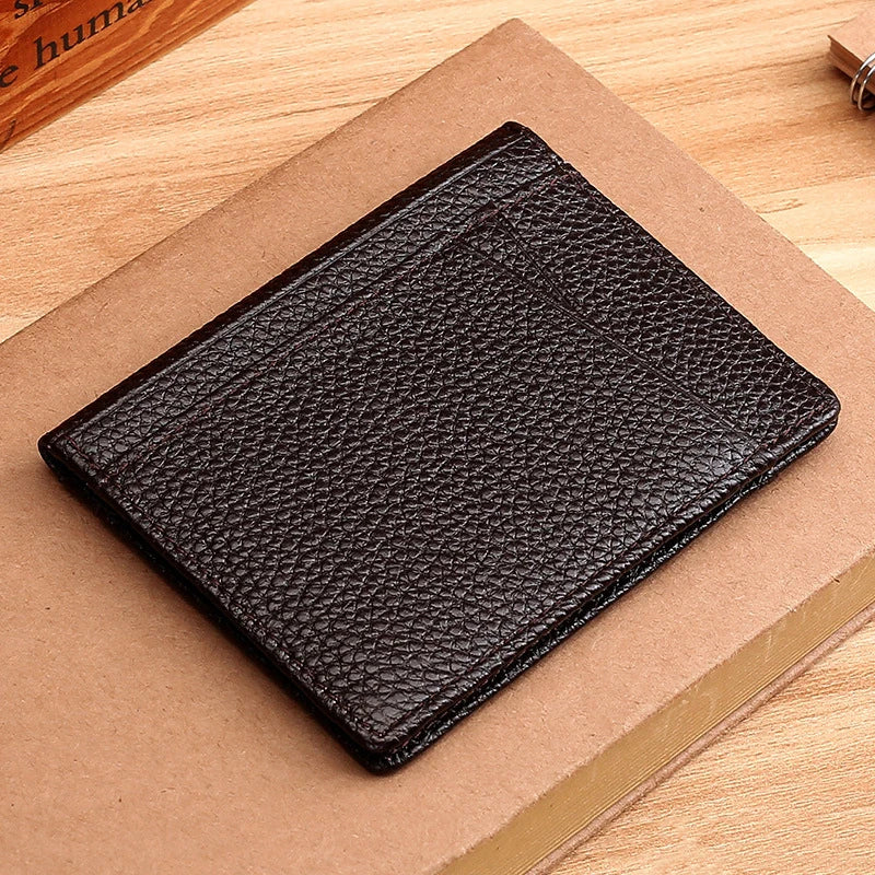 Card Bag Business Wallet Multifunctional Business Card Bag Clip Card Set Multi-Card Bits Driver License Storage Leather Card Bag