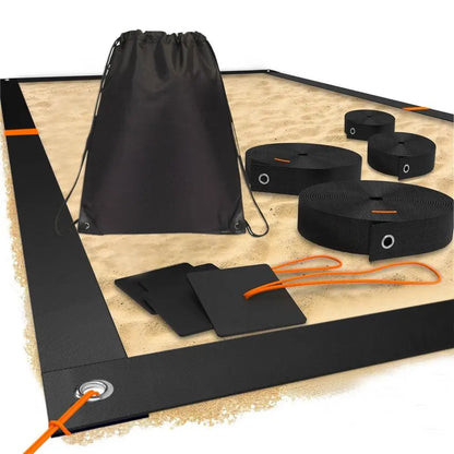 Beach Volleyball Lines Heavy Duty Court Boundary Lines Portable Sports Supplies Reusable Outdoor Play Accessories For Daily