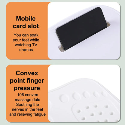 Foldable Footbath Massage Bucket Soaking Bucket Folding Basin Spa Foot Bath Bucket Household Sauna Bathtub Pedicure Bath Bathtub