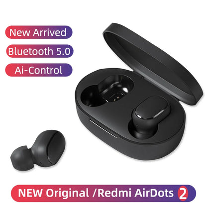 Xiaomi Redmi Airdots 2 Bluetooth Earphones Sport Music Gaming Outdoor Mini Wireless Headset with Mic Headphones In Ear Earbuds