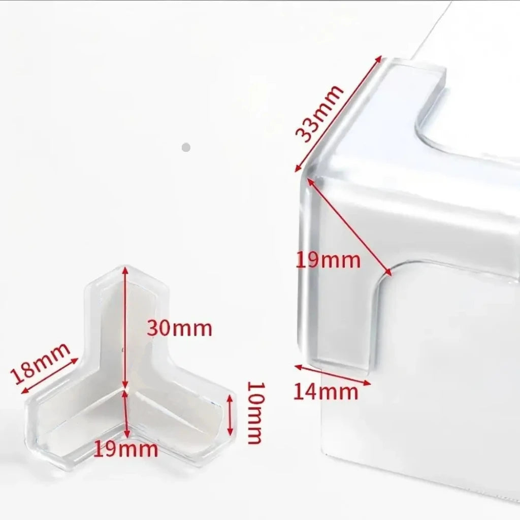 10PCS Clear Anti-collision Coffee Table Furniture Corner Protectors Soft Corner Sheathing Living Room Decor