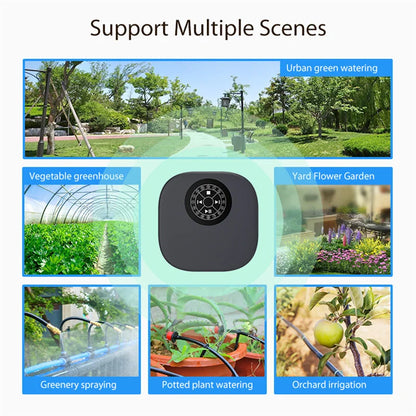 Tuya WiFi BLE Smart Sprinkler Controller 16 Zone Max Timing Irrigation Real Time Weather Linkage APP Wireless Control