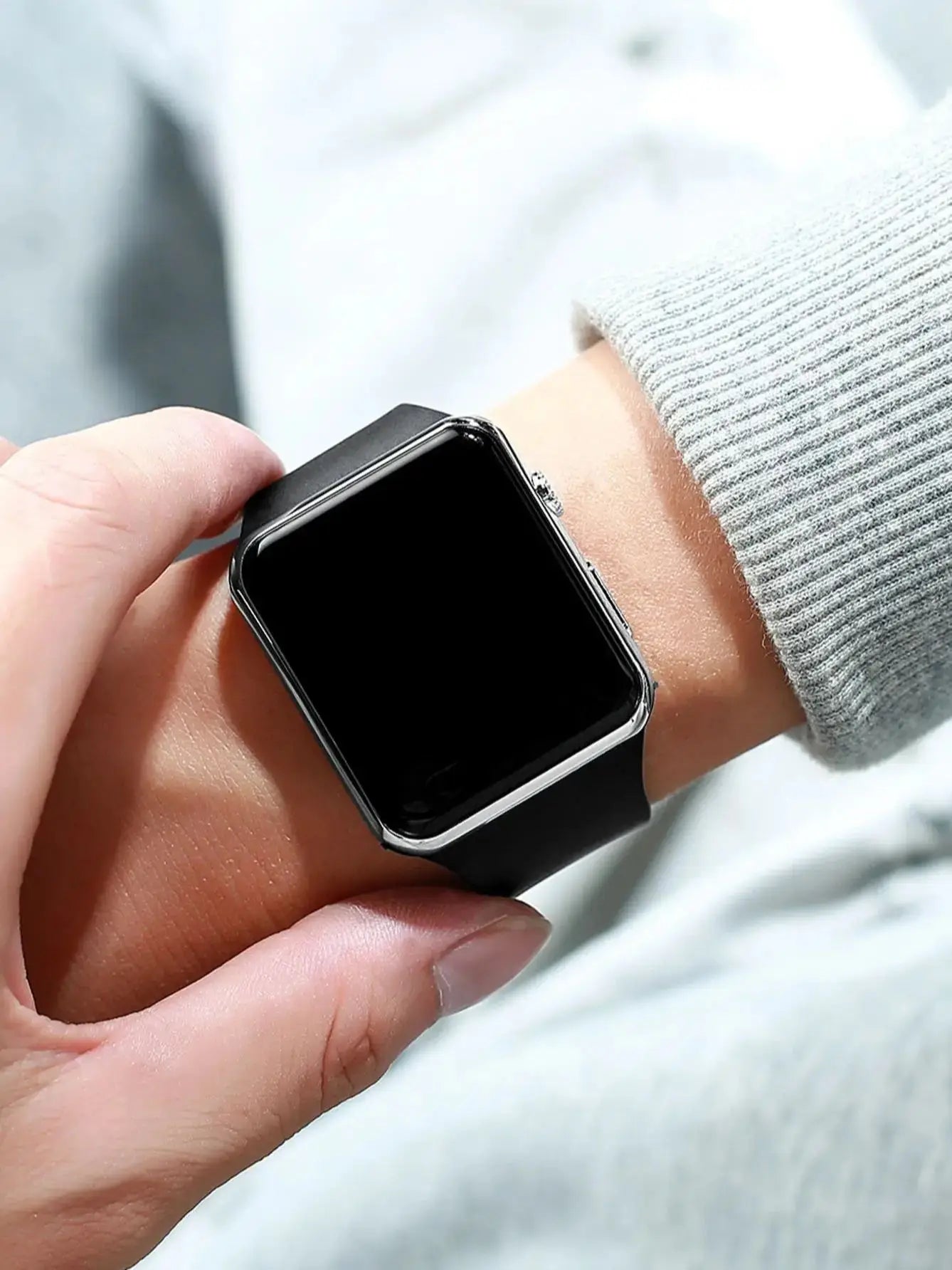 Leisure simple silicone men's electronic watch selected electronic watch gift