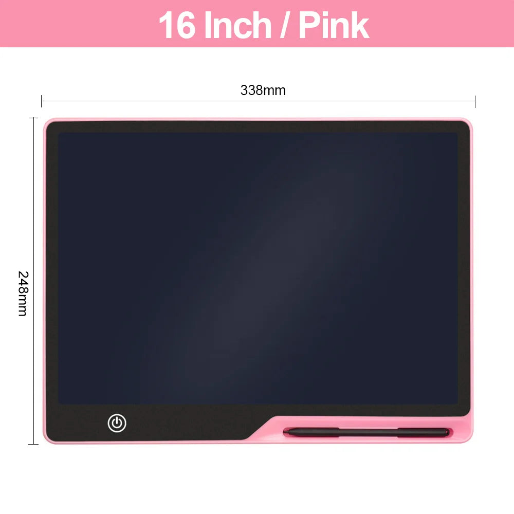 Educational Toys Writing Tablet For Kids 10/16Inch LCD Drawing Board Children Gifts USB Charging Doodle Electron Handwriting Pad