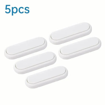 5pcs Children's Drawer Safety Latch Cabinet Door Protection Baby Anti Pinch Hand Invisible Lock Opposite Door Wardrobe Lock