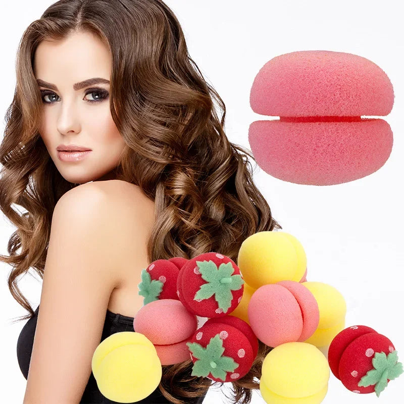 6-14pcs Soft Sponge Foam Cushion Hair Rollers Curlers Hair Salon Barber DIY Curls Hairdressing Kit DIY Home Hair Styling Tools