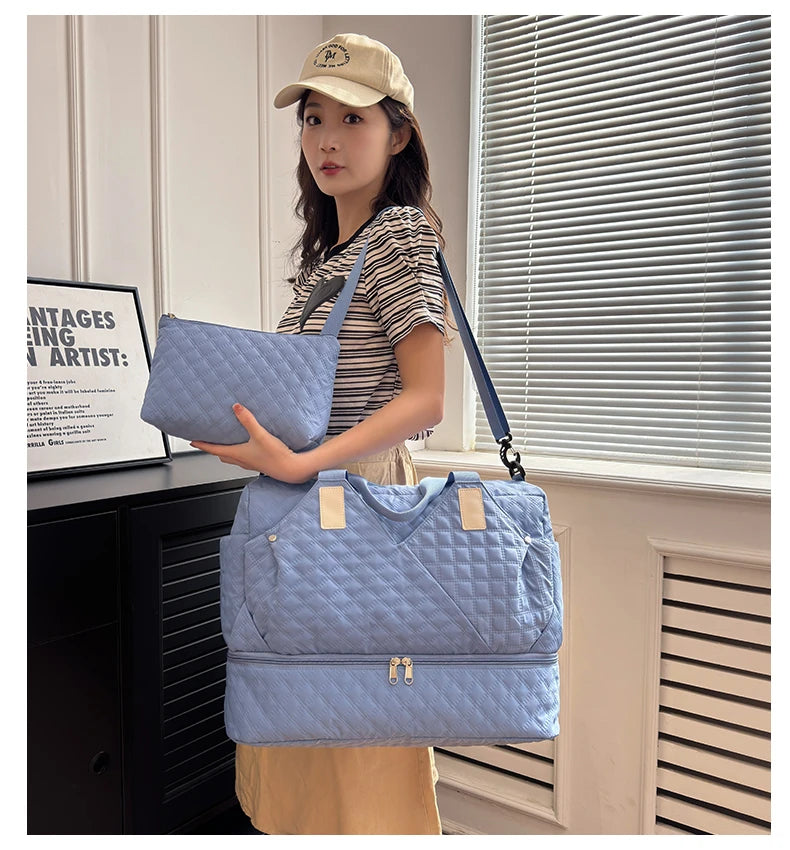 Large Capacity Travel Bags Luggage Organizer Bag Handbag Waterproof Portable Foldable Travel Clothes Storage Bag Shoulder Bags