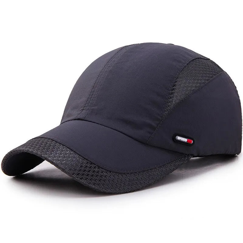 Summer Outdoor Sports Quick-Drying Mesh Baseball Cap Yuda Men Cap Simple Solid Color Hat