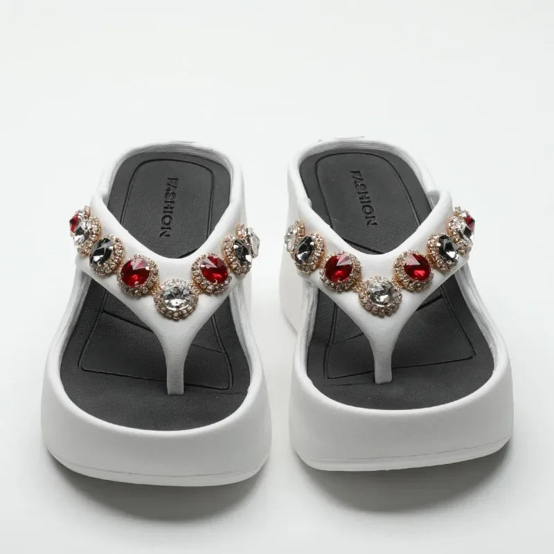 Woman Slippers Flip Flops Slides on Beach Sandals Waterproof Stylish Shoes for Women Top Designs Shoe Clappers Summer Sale