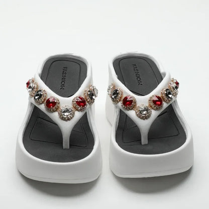 Woman Slippers Flip Flops Slides on Beach Sandals Waterproof Stylish Shoes for Women Top Designs Shoe Clappers Summer Sale