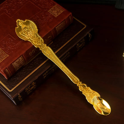 Russian Church Orthodox Holy Oil Ritual Supplies Gold Plated Metal Utensils Prayer Church Ritual Supplies