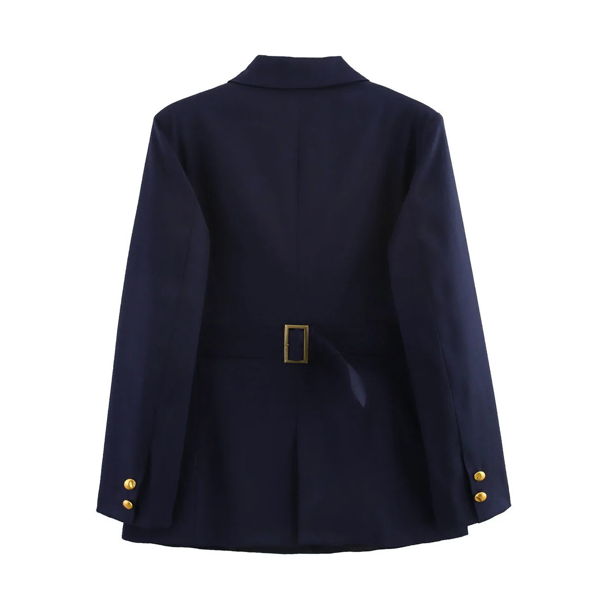 Female Office Suit Jacket with Sashes Y2K Elegant Women Formal Blazer 2025 Spring Long Sleeve Single Breasted Coat   ﻿