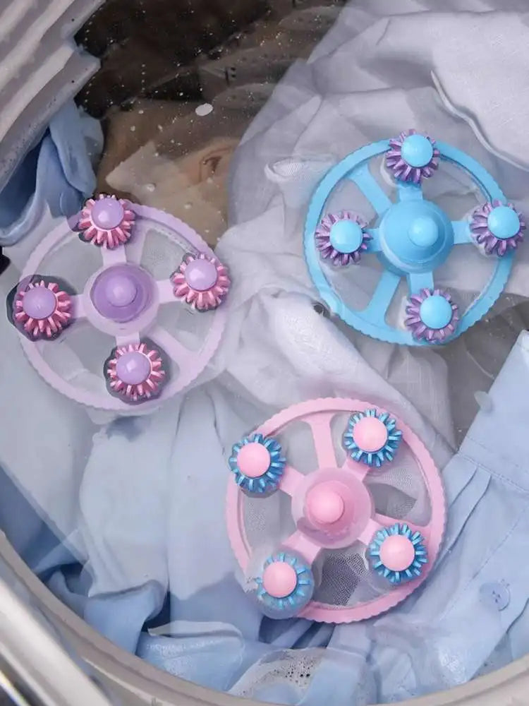 Washing Machine Filter Bag Reusable Net Laundry Ball Floating Lint Hair Catcher Pet Hair Remove Dirt Collection Dedusting Roller