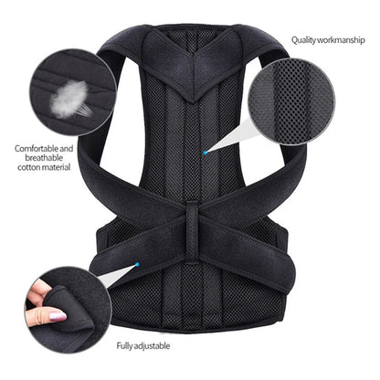 Posture Corrector for Men and Women Back Posture Brace Clavicle Support Stop Slouching and Hunching Adjustable Back Trainer