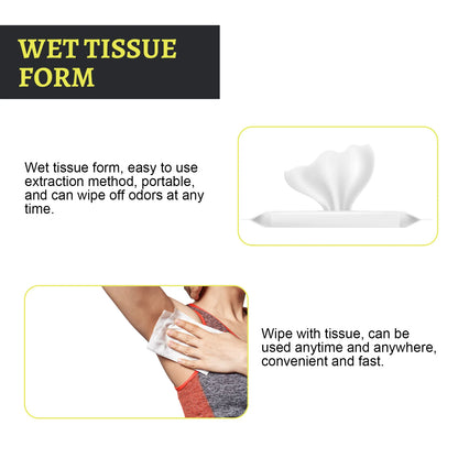 Body Odor Eliminator Effective Remove Bad Armpit Smell Fitness Sports Sweat Cleaning Wipes For Underarm Refreshing Care Product