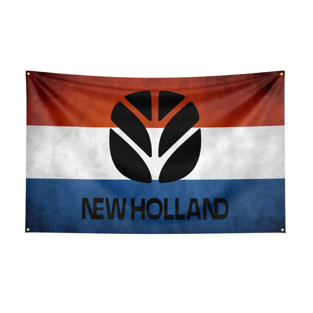 90x150CM TRACTORS New Hollands Agriculture Flag Polyester Printed Excavator Banner For Decor