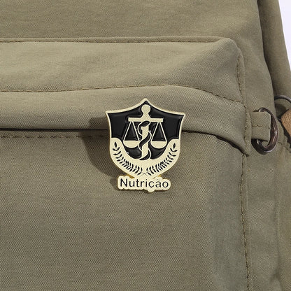 Odontologia Pharmacy Fisioterapia Enamel Pins Custom Creative Logo Brooches Lapel Badges Clothes Punk Jewelry Gift for Friends