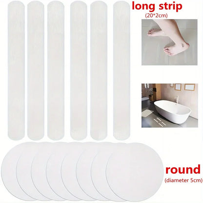 6/12/24/36/40 Pcs Anti Slip Strips Shower Stickers Colored Non Slip Bath Safety Strips for Bathtub Shower Stairs Floor