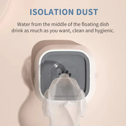 Dog Bowl No Spill, Pet Water Bowl No Drip Slow Water Feeder Cat Bowl, Pet Water Dispenser,Large Capacity Travel Water Bowl