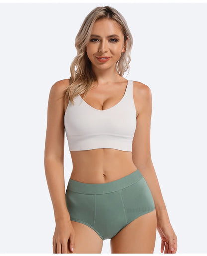 Menstrual Period Underwear High Waist Menstruation Panties Woman Abundant Flow Menstrual Cycle Absorbent Underwear Period Shorts