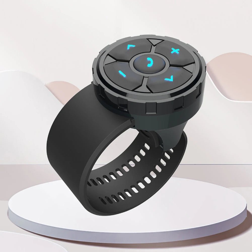 Smart Remote Controller Universal Smart Wireless Remote Bluetooth-compatible 5.3 for Helmet Earphone Motorcycle/Bike Handlebar